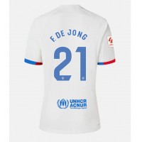 Barcelona Frenkie de Jong #21 Vonkajší Ženy futbalový dres 2023-24 Krátky Rukáv